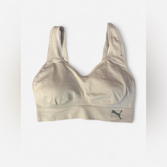 2 Pairs of Pink and cream Puma sports bras #activewear - Picture 4 of 7